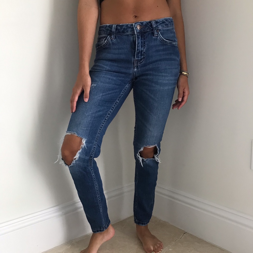 Topshop Lucas Ripped Jeans